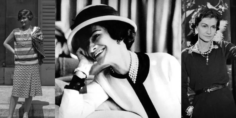 A klasszikus „kis fekete ruha” (LBD) modern értelmezése Chanel stílusában.